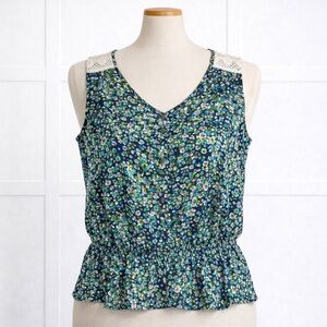 NEW Women's Floral Sleeveless Top - XL